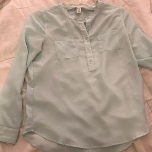 Mint blue Old Navy blouse
